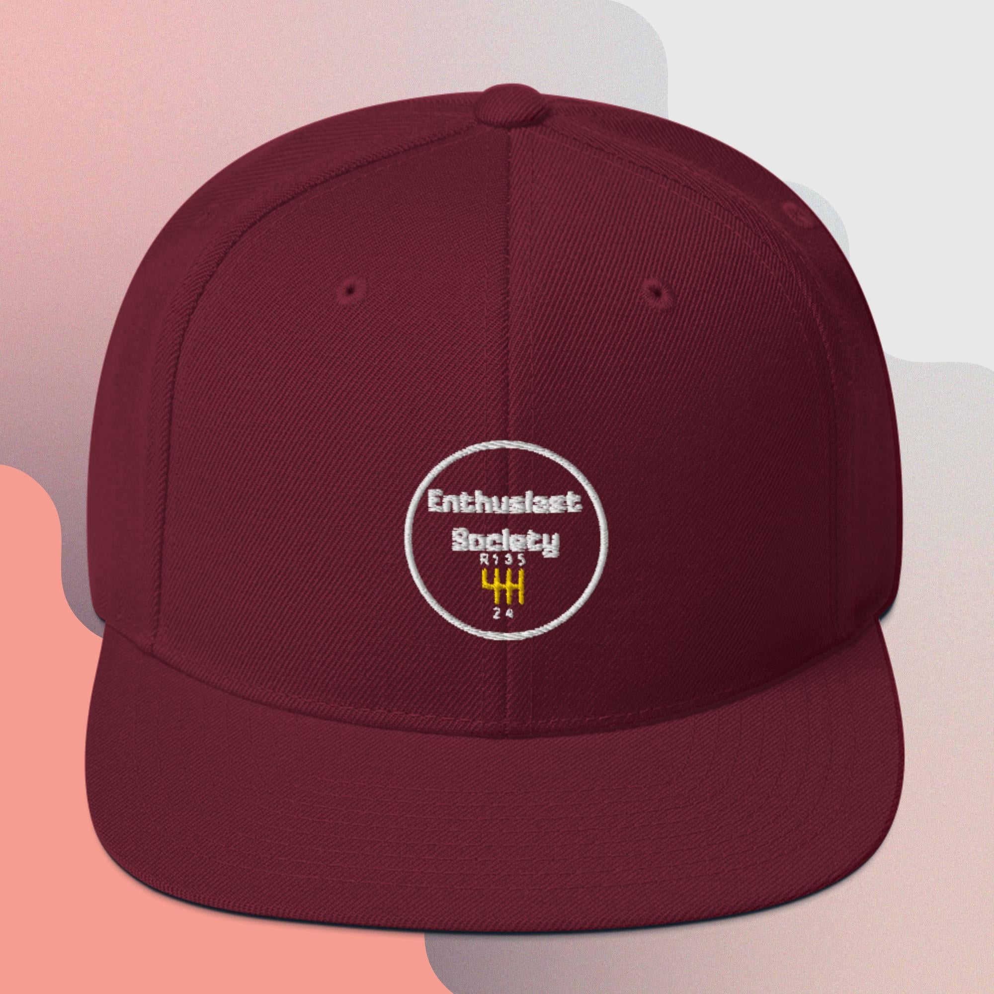 Enthusiast Society logo snapback hat