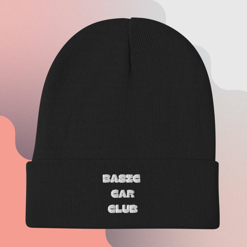 Basic Car Club embroidered beanie