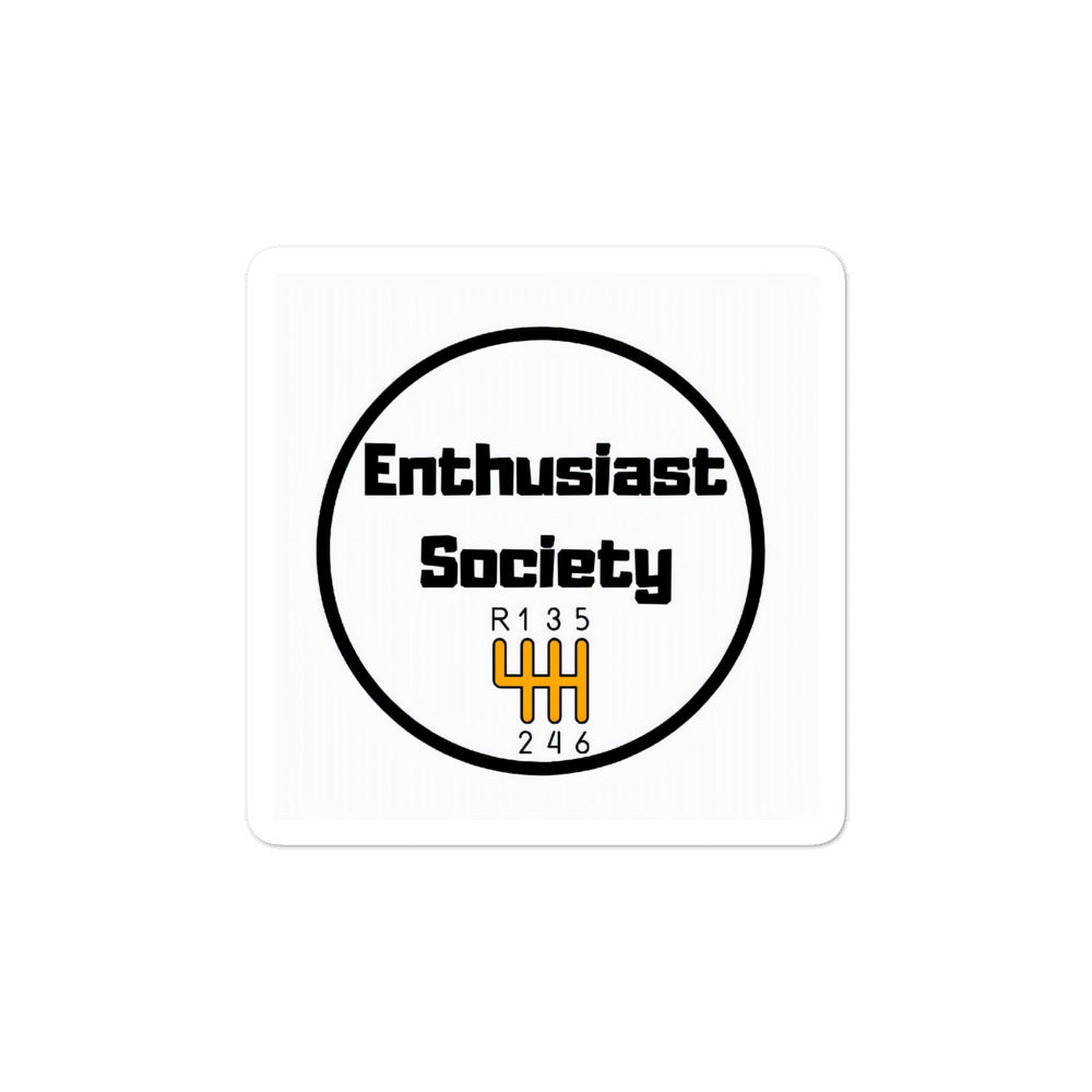 Enthusiast Society Logo Stickers